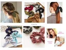 Hair Tie Band Headband Bow knot Scrunchy Ponytail Holder Women Girls Accessories