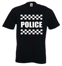 POLICE UNIFORM FANCY DRESS T-SHIRT - Stag Party Do Sizes S to XXXL - FREE P&P