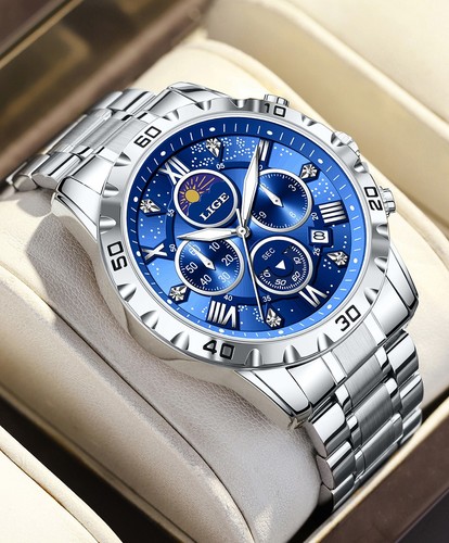Lige mens wristwatch luxury - mens,
