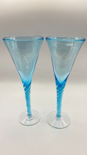 Set aqua blue champagne - set, 2