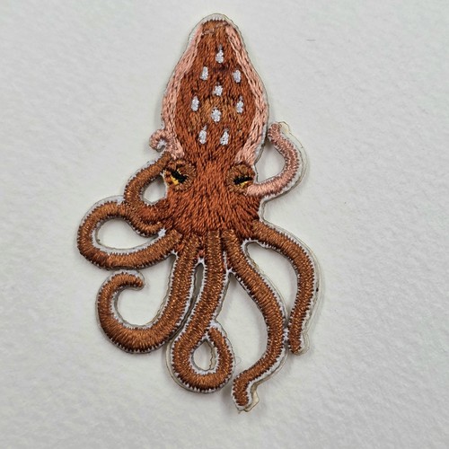 Octopus embroidered patch iron - octopus,