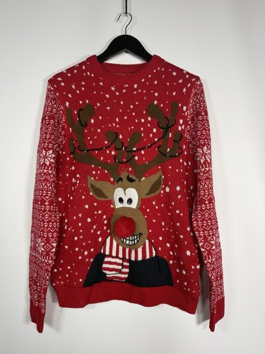 Christmas reindeer jumper - christmas,