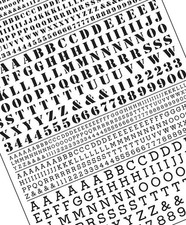 High quality letters and numbers dry transfer sheets Woodland Scenics Any gauge