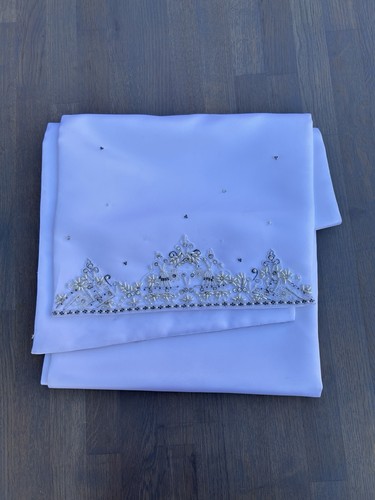 White satin table runner - satin,