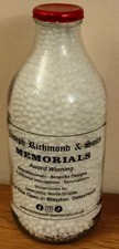 Collectable Milk Bottle - Joseph Richmond & Sons Memorials - Advertising 