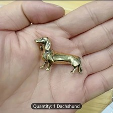Cute Brass Dachshund Orniment