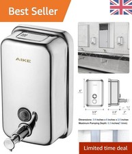 500ml Polished Chrome Wall