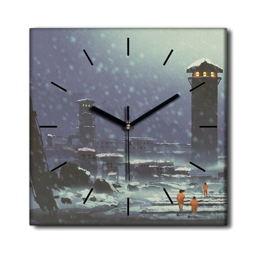 Silent clock canvas - clock, wall