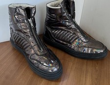 Vtg SWEAR LONDON metallic zip