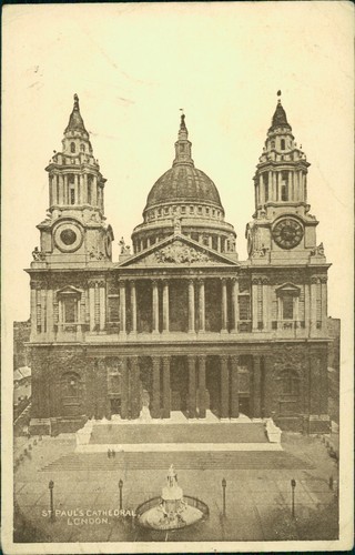 London pauls cathedral 1920 - pauls,