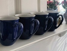 Denby Elements Set 4 Mugs Dark