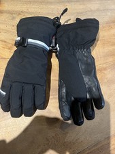Crane Snow Premium 3m Thinsulate Black Goatskin Leather Trims Waterproof Size M