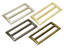 50.5mm Metal Tri Glide Slide Buckles 4 Colors