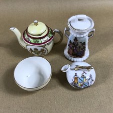 Lot of 4 Crested Ware Pieces, Crested China Pots, Jugs, tea pot, bowl