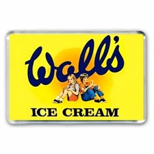 RETRO : WALLS ICE CREAM SIGN as a JUMBO FRIDGE MAGNET
