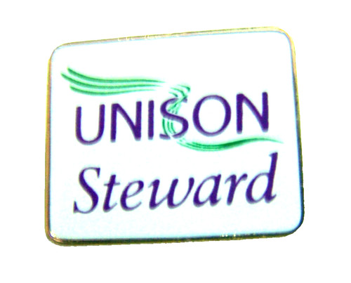 Unison shop steward - shop, enamel