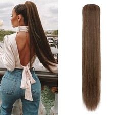 Claw Clip in Ponytail 22" Wavy