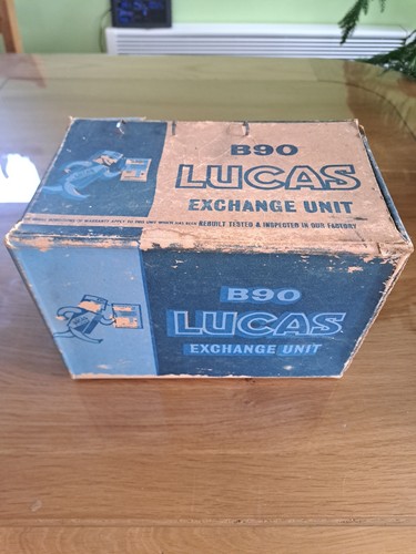 Vintage lucas cardboard box - cardboard,