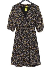 Sessun A-Line Midi Dress S in Black