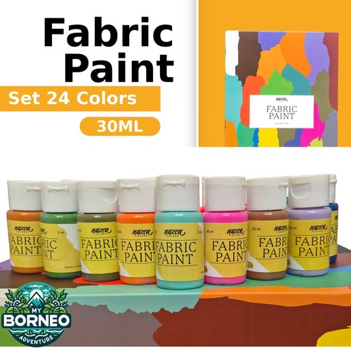 Fabric paint colours set - fabric, 24