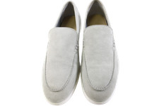 Moss men grey suede loafers - moss,