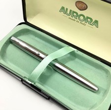 Aurora steel fountain pen