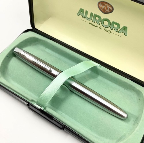 Aurora steel fountain pen