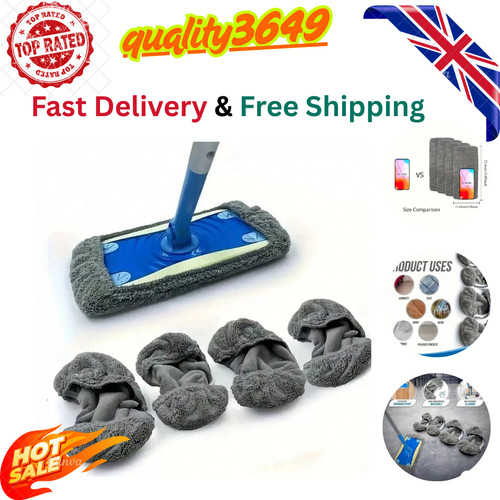 4pcs reusable mop pads - mop, 4-pack