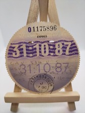 Dodge Stamped 1987 Old Original Road Car HGV Lorry Cars Tax Disc Discs Rare 87