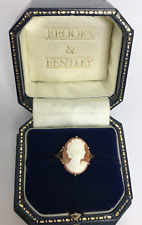 9ct Gold Cameo Carved Shell