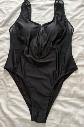 Black sexy high leg mesh - sexy, panel