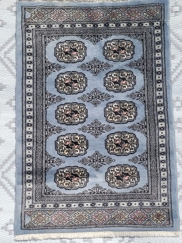 Bhokara hand knotted wool rug - bhokara,