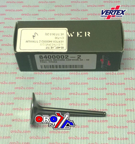 Valve intake titanium vertex - valve, titanium,