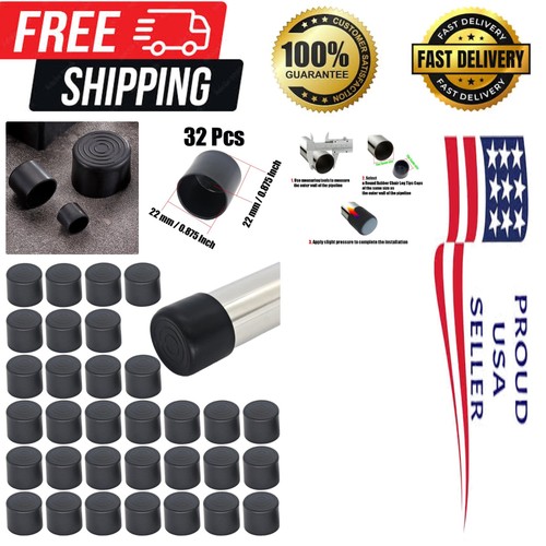 32pcs black rubber round chair - 32pcs,