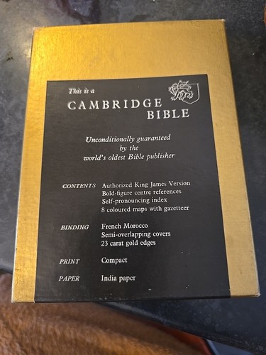 Cambridge bible - cambridge,