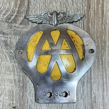 vintage aa car badge