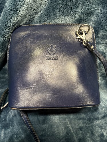 Vera pelle leather navy - vera, blue