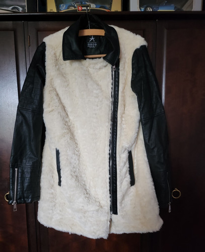 Atmosphere ivory black faux - ivory/black,