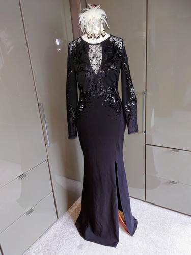 Lipsy long black sequin - lipsy,