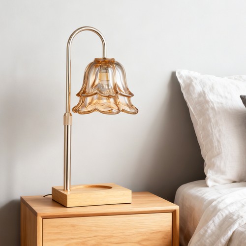 Vintage glass flower bell - glass,