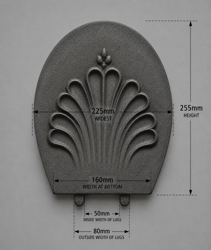 Cast iron soot flap damper - cast,