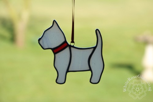 Stained glass suncatcher - glass,