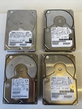 4 x Vintage IBM HDD Hard Drives Joblot - 1998-2002 - UNTESTED / SPARES