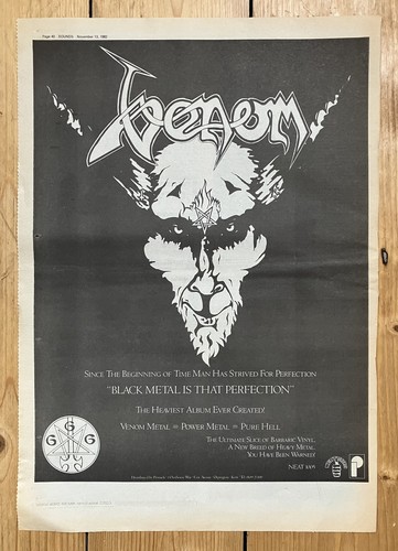 Venom black metal small gig - venom,