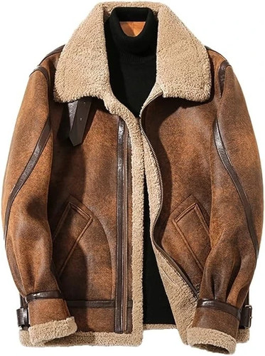 Men brown shearling - brown,