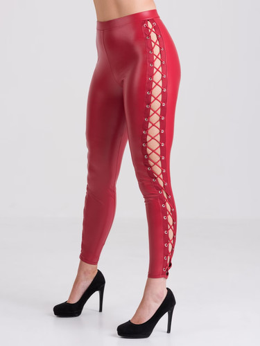 Bnwt sexy red - leather, look