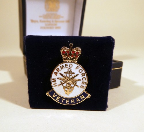 Armed forces veteran enamel - forces,