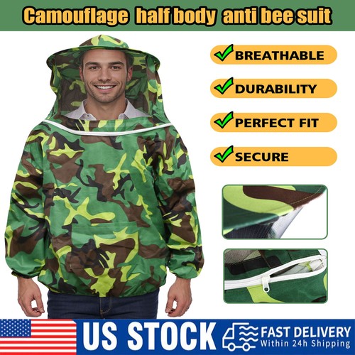 Camouflage beekeeping jacket - beekeeping,