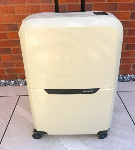 Samsonite beige hard - hard, shell