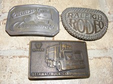 3 Used Belt Buckles Raleigh